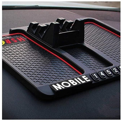 HSR Car Accessories Multifunction Phone GPS Holder Anti-Slip Silicone Pad and Car Mobile Holders for Car Dashboard Robykart