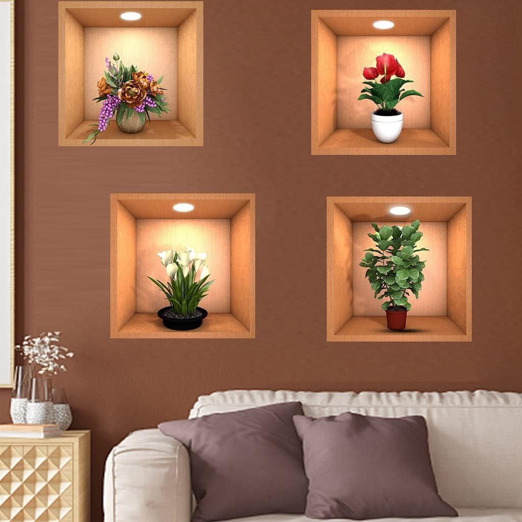 Golden 3D Wall Elegance Sticker Robykart