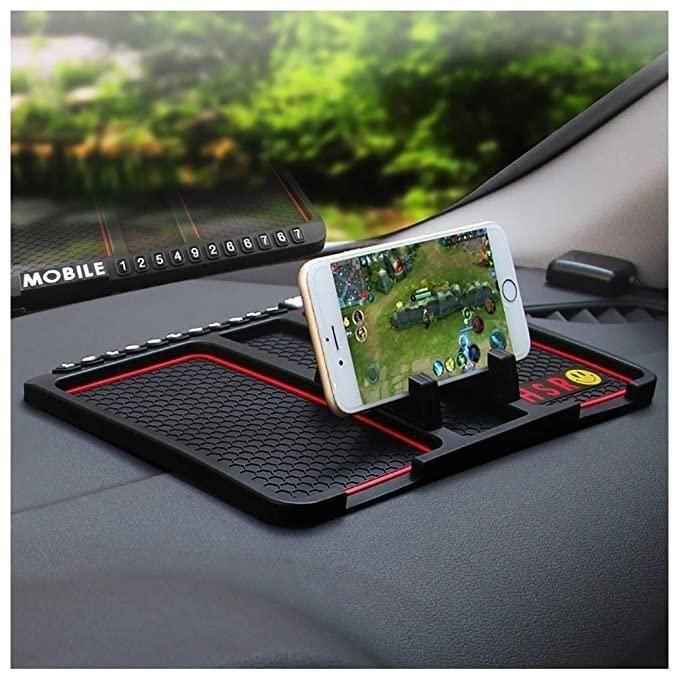 HSR Car Accessories Multifunction Phone GPS Holder Anti-Slip Silicone Pad and Car Mobile Holders for Car Dashboard Robykart