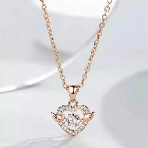 Heart With Wings Necklace Robykart