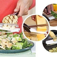 Clever Cutter - 2 in 1 Kitchen Knife / Cleaver Cutters Robykart