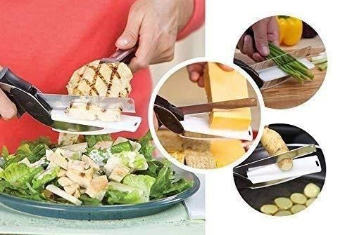 Clever Cutter - 2 in 1 Kitchen Knife / Cleaver Cutters Robykart