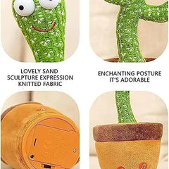 LED Musical Dancing & Mimicry Cactus Toy Robykart