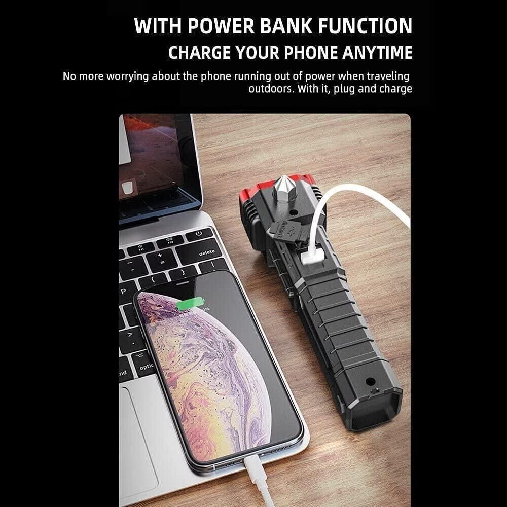 Portable Rechargeable Torch LED Flashlight Robykart
