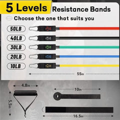 Resistance Band Set for Heavy Workout Robykart