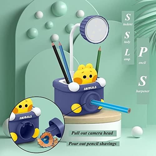 Table Lamp - Desk Lamp with Pen Holder & Sharpener zrr55d-fr