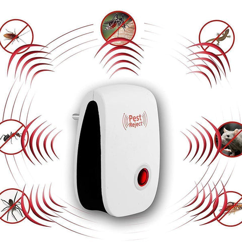 Ultrasonic Pest Repeller for Mosquito, Cockroaches, etc (Pack of 2) Robykart