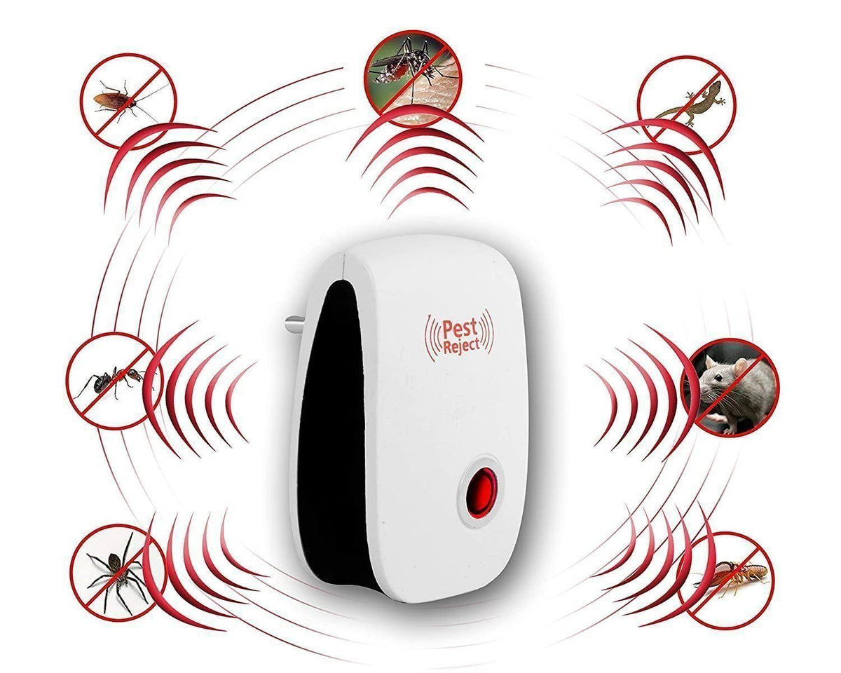 Ultrasonic Pest Repeller for Mosquito, Cockroaches, etc (Pack of 2) Robykart
