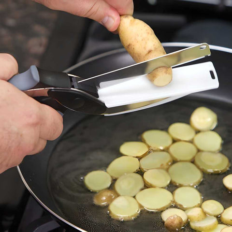 Clever Cutter - 2 in 1 Kitchen Knife / Cleaver Cutters Robykart