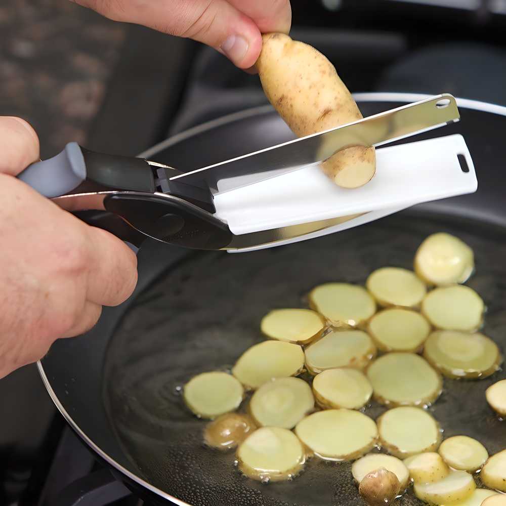 Clever Cutter - 2 in 1 Kitchen Knife / Cleaver Cutters Robykart