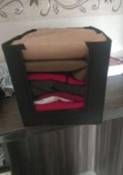 Cloth Organizer - Non Woven Foldable Cloth Organizer ( Pack of 3) Robykart