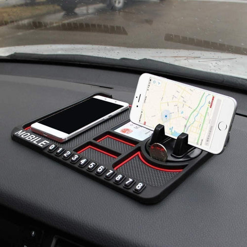 HSR Car Accessories Multifunction Phone GPS Holder Anti-Slip Silicone Pad and Car Mobile Holders for Car Dashboard Robykart