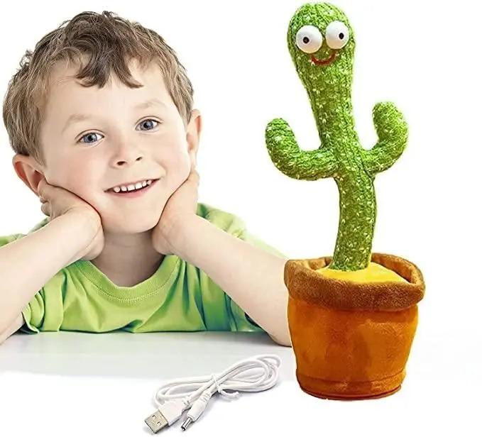 LED Musical Dancing & Mimicry Cactus Toy Robykart