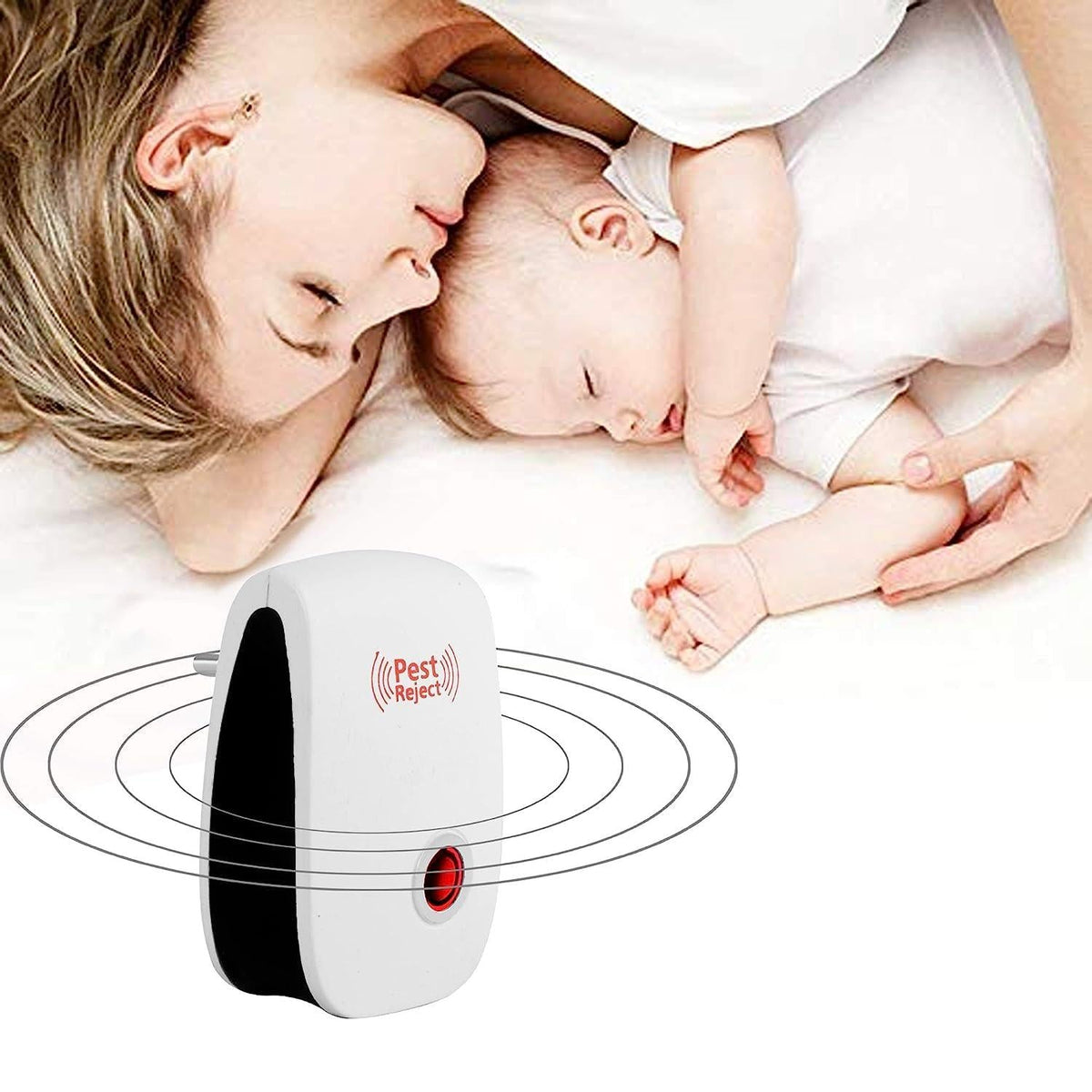 Ultrasonic Pest Repeller for Mosquito, Cockroaches, etc (Pack of 2) Robykart