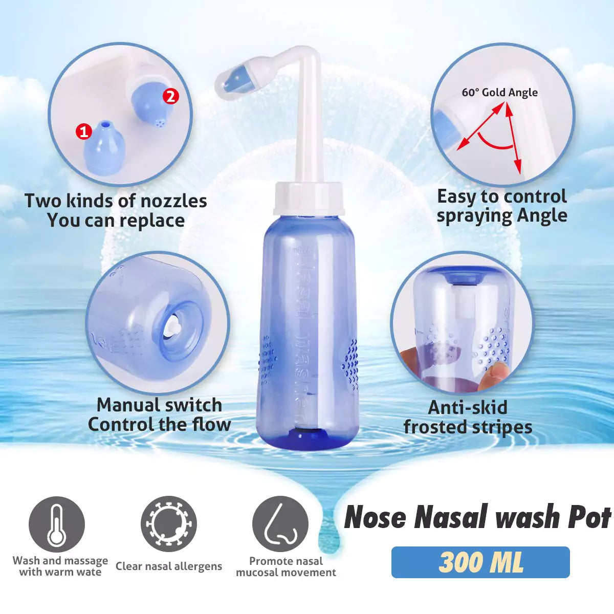 Jal Neti Bottle With Salt Packs Robykart