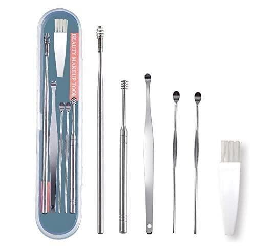 6 Pieces Ear Wax Removal Smooth Stainless Steel Kit Robykart