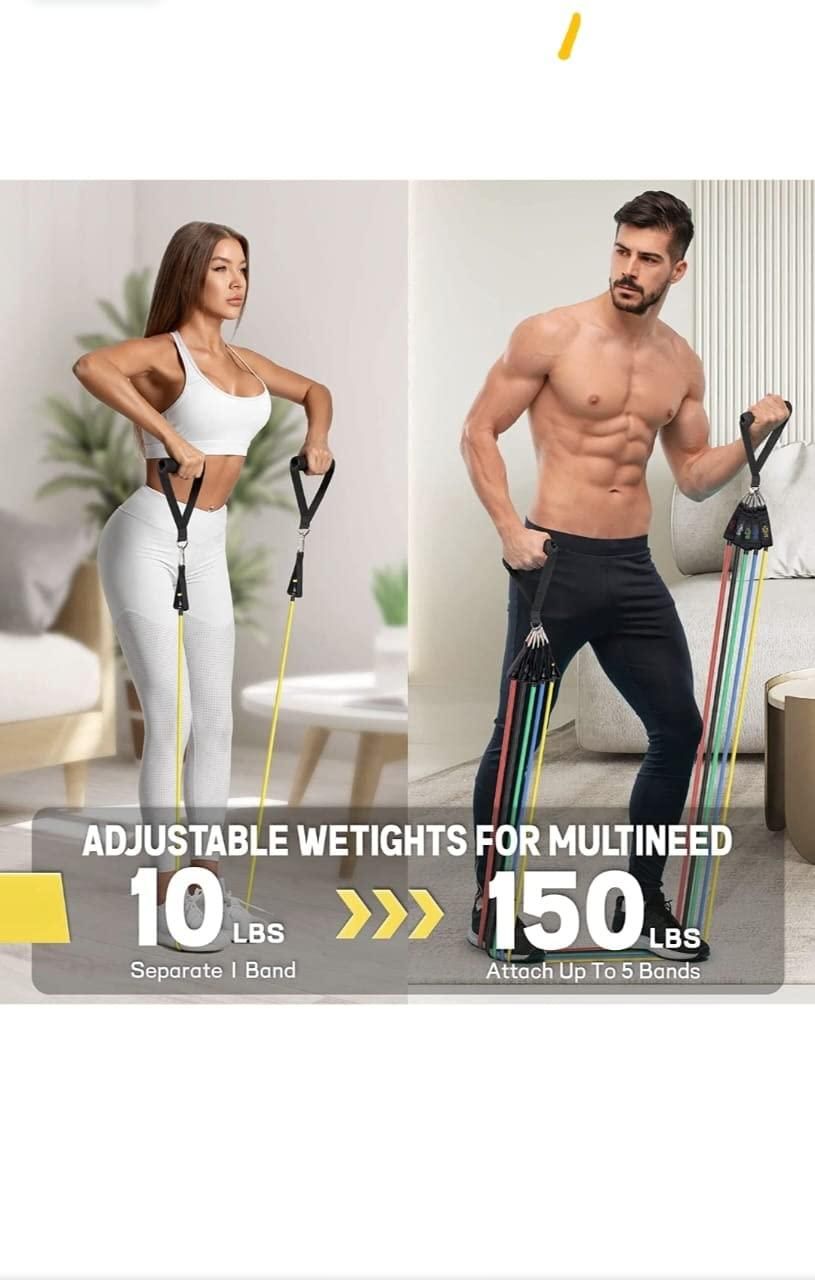 Resistance Band Set for Heavy Workout Robykart