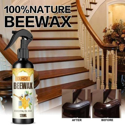Natural Micro-Molecularized Beeswax Spray, Furniture Polish and Cleaner for Wood(Pack of 2) Robykart
