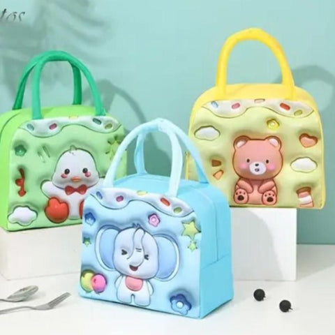 3D Cartoon Lunch Bag For Kids Robykart