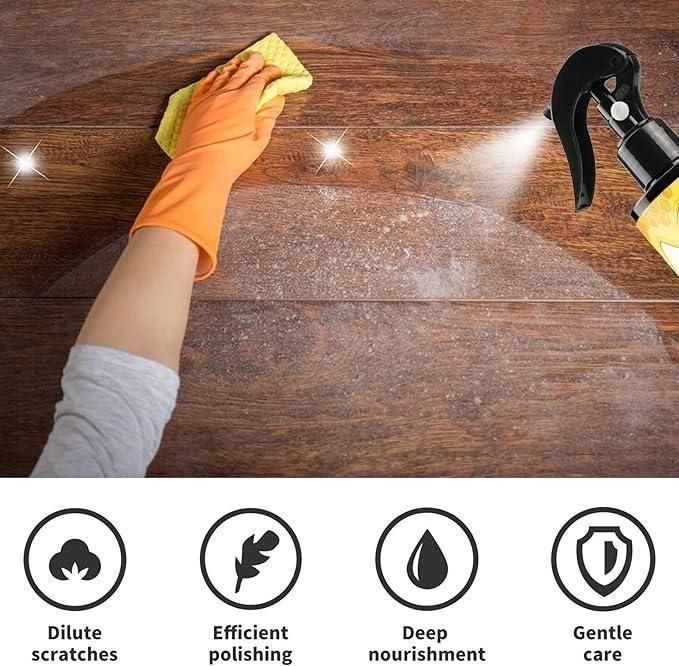 Natural Micro-Molecularized Beeswax Spray, Furniture Polish and Cleaner for Wood(Pack of 2) Robykart