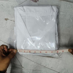 Men's Crinkled Co-Ord Set White Robykart