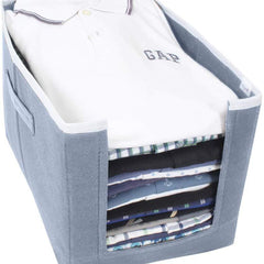 Cloth Organizer - Non Woven Foldable Cloth Organizer ( Pack of 3) Robykart