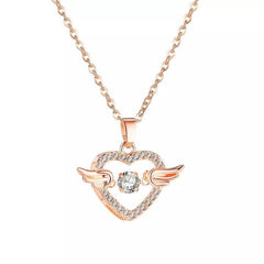 Heart With Wings Necklace Robykart