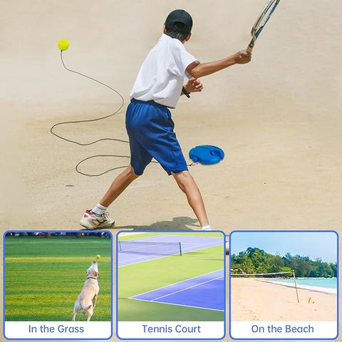 Solo Tennis Trainer Rebound Ball with String for Self Tennis Practice Robykart
