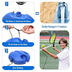 Solo Tennis Trainer Rebound Ball with String for Self Tennis Practice Robykart